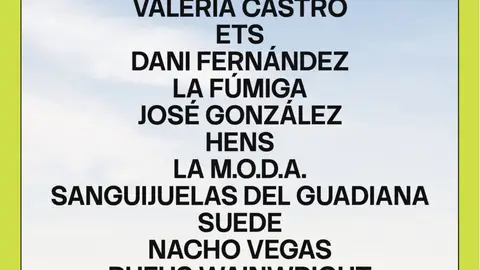 Suede, José González, Dani Fernández, Valeria Castro o Bomba Estéreo en Pirineos Sur 2026 Suede, José González, Dani Fernández, Valeria Castro o Bomba Estéreo en Pirineos Sur 2026