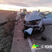 Accidente entre un turismo y un tractor agrícola Accidente entre un turismo y un tractor agrícola