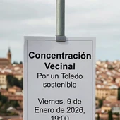 Nueva concentración vecina en el casco 'por un Toledo sostenible' Nueva concentración vecina en el casco 'por un Toledo sostenible'