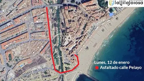 Villajoyosa continua con el plan de asfaltado en las calles urbanas en la avenida Varadero y la calle Pelayo Villajoyosa continua con el plan de asfaltado en las calles urbanas en la avenida Varadero y la calle Pelayo