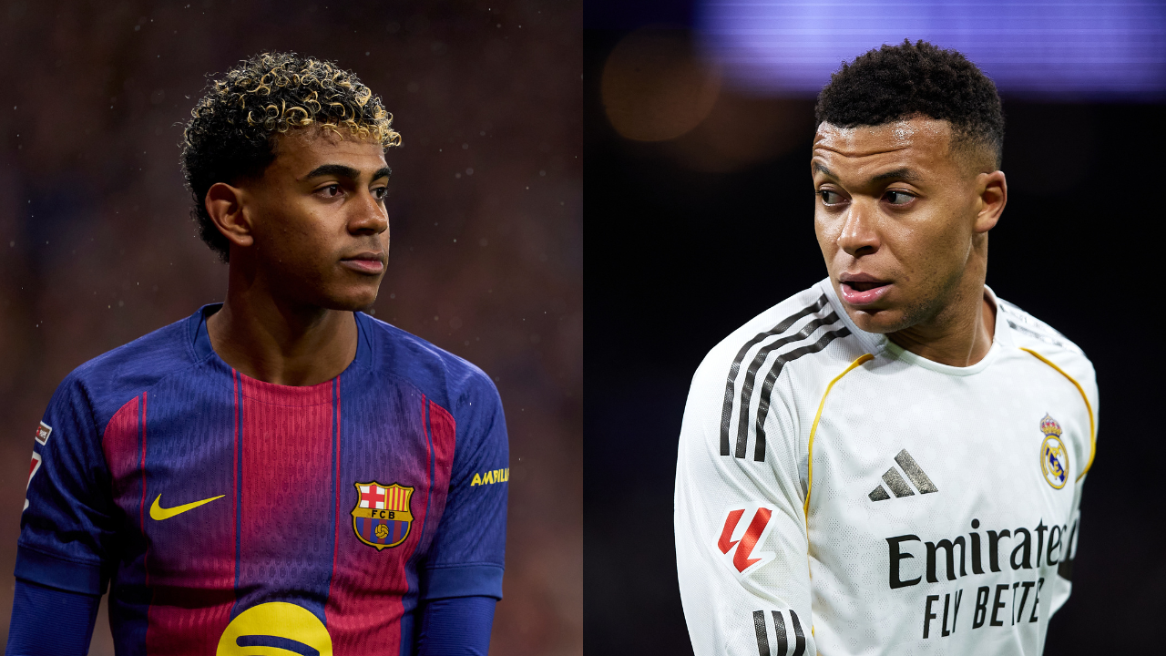 Lamine Yamal y Kylian Mbappé Lamine Yamal y Kylian Mbappé