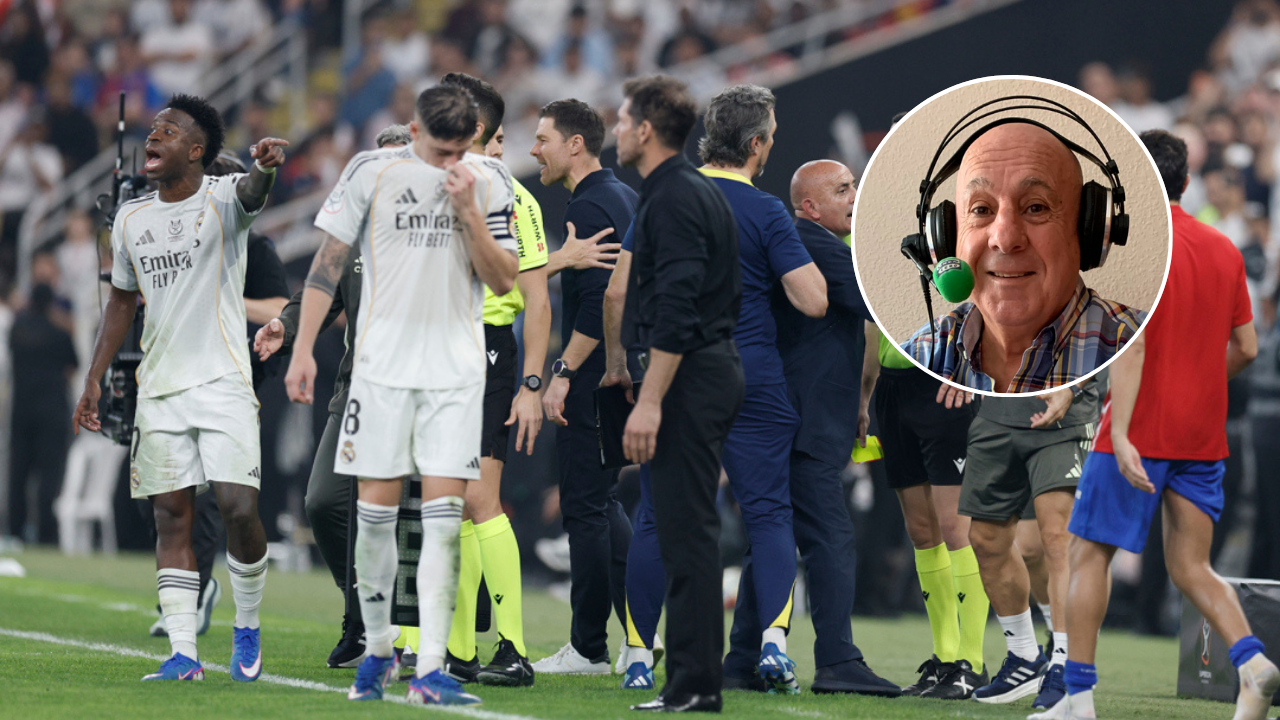 La indignación de Andújar Oliver tras el rifirrafe Simeone-Vinicius: "¿Quién empezó? El cuarto árbitro tenía que habérselo dicho al principal" La indignación de Andújar Oliver tras el rifirrafe Simeone-Vinicius: "¿Quién empezó? El cuarto árbitro tenía que habérselo dicho al principal"