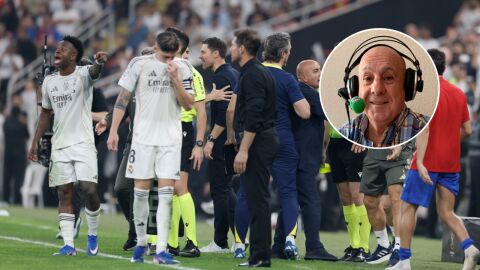 La indignación de Andújar Oliver tras el rifirrafe Simeone-Vinicius: "¿Quién empezó? El cuarto árbitro tenía que habérselo dicho al principal" La indignación de Andújar Oliver tras el rifirrafe Simeone-Vinicius: "¿Quién empezó? El cuarto árbitro tenía que habérselo dicho al principal"