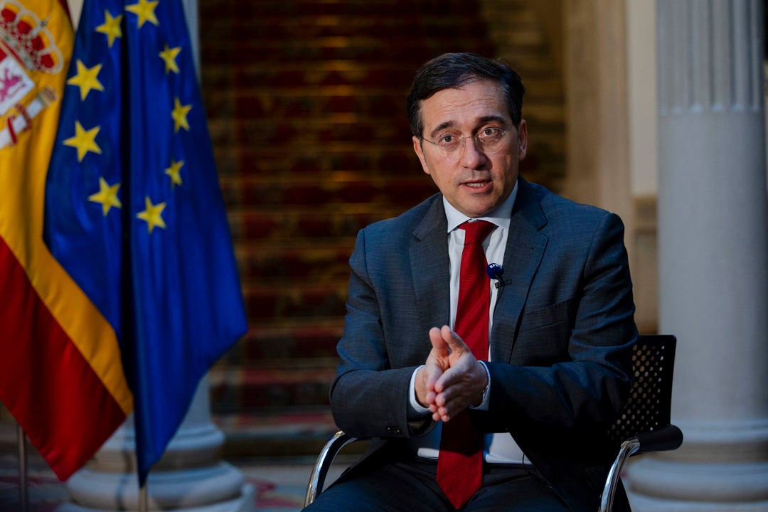 El ministro de Asuntos Exteriores, José Manuel Albares, en una entrevista con EFE El ministro de Asuntos Exteriores, José Manuel Albares, en una entrevista con EFE