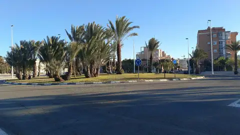 Rotonda de circulación en Elche. Rotonda de circulación en Elche.