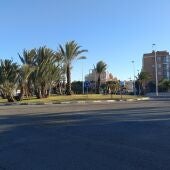 Rotonda de circulación en Elche. 
