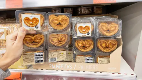 Mercadona innova al diseña un envase por porciones para sus palmeritas de hojaldre Mercadona innova al diseña un envase por porciones para sus palmeritas de hojaldre