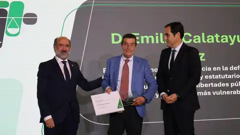 La justicia andaluza ha reconocido con el Premio de Honor al juez de menores granadino Emilio Calatayud y ha rendido homenaje al fiscal Luis Portero La justicia andaluza ha reconocido con el Premio de Honor al juez de menores granadino Emilio Calatayud y ha rendido homenaje al fiscal Luis Portero