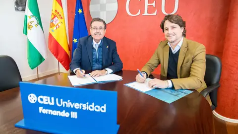 La Universidad CEU Fernando III y el Real Club Recreativo de Huelva firman un convenio de colaboración para impulsar las prácticas formativas de sus alumnos La Universidad CEU Fernando III y el Real Club Recreativo de Huelva firman un convenio de colaboración para impulsar las prácticas formativas de sus alumnos