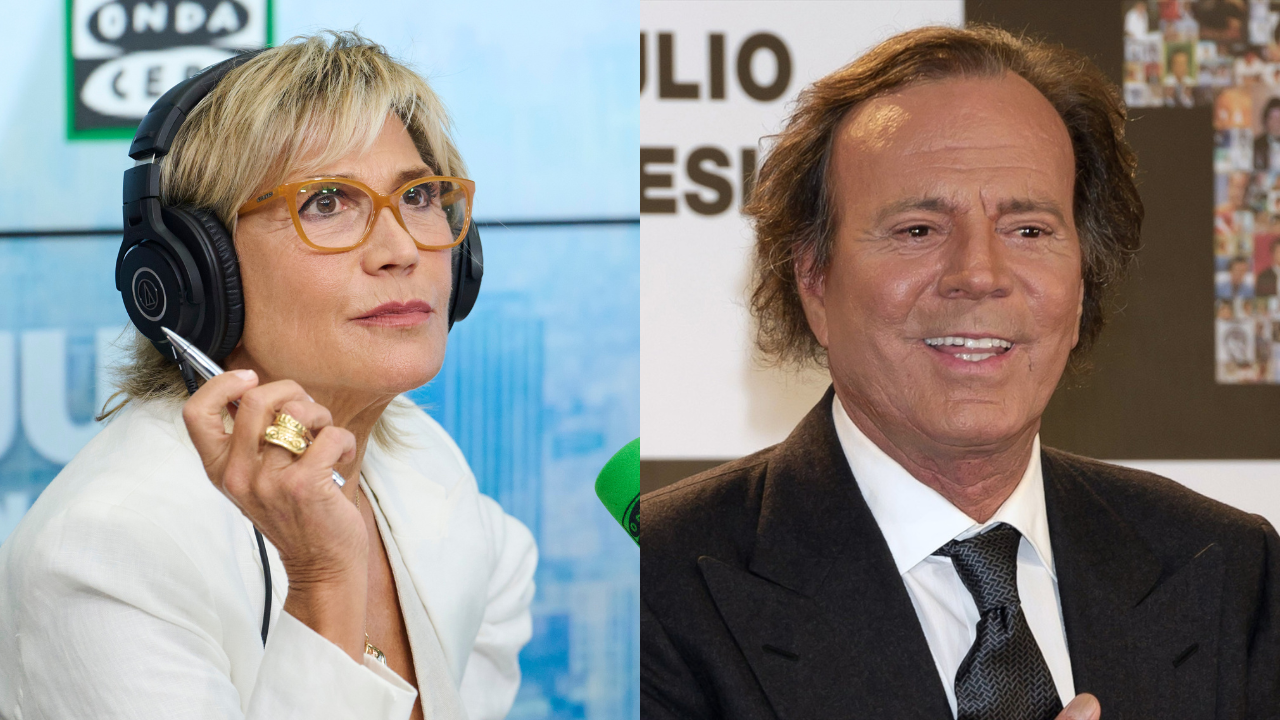 Montaje de Julia Otero y Julio Iglesias Montaje de Julia Otero y Julio Iglesias