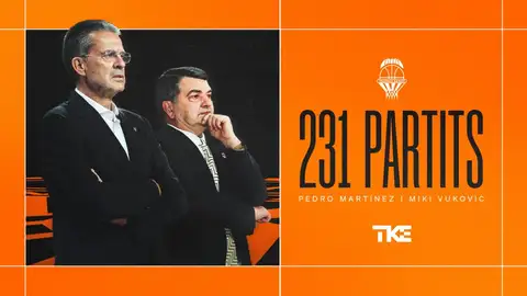 Pedro Martínez iguala a Miki Vukovic como entrenador con más partidos dirigidos en la historia de Valencia Basket Pedro Martínez iguala a Miki Vukovic como entrenador con más partidos dirigidos en la historia de Valencia Basket