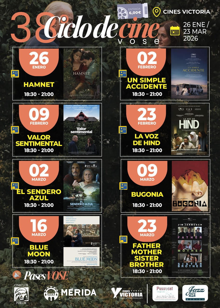 El Ciclo de Cine en VOSE proyecta un total de ocho cintas reconocidas a nivel internacional El Ciclo de Cine en VOSE proyecta un total de ocho cintas reconocidas a nivel internacional