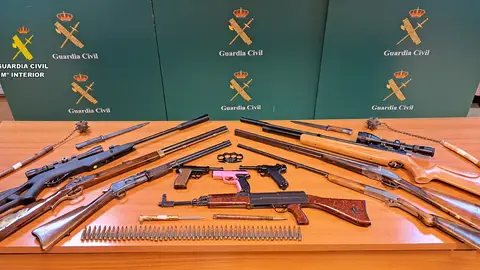 Detenido en Palencia por tenencia ilícita de armas, depósito de munición y tráfico de armas .