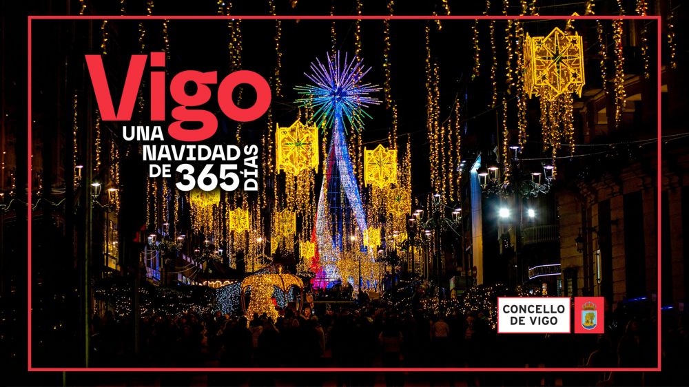 "Vigo, una Navidad de 365 días", es el lema elegido por el concello para presentar la propuesta turística de la ciudad en Fitur. "Vigo, una Navidad de 365 días", es el lema elegido por el concello para presentar la propuesta turística de la ciudad en Fitur.