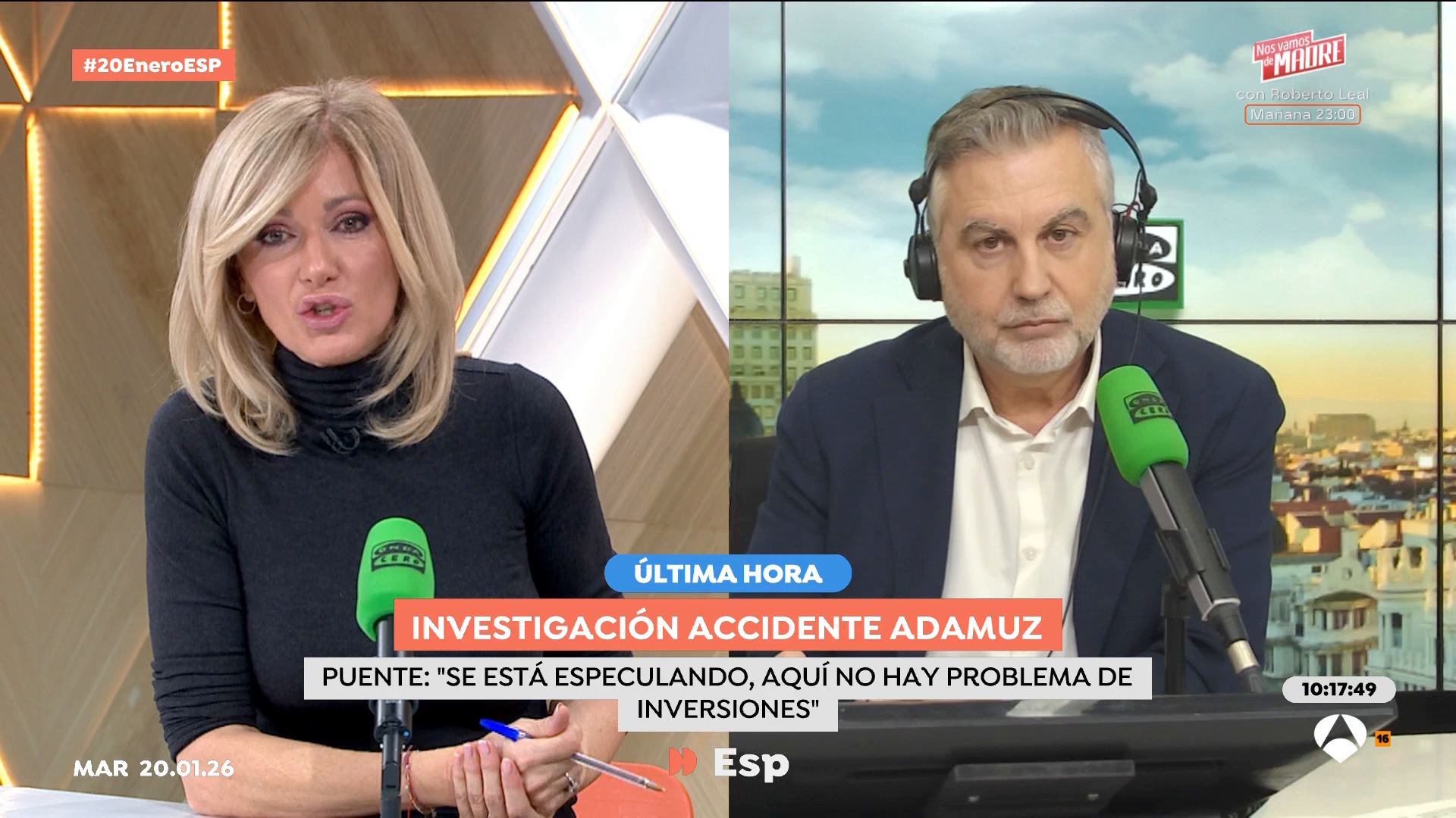 Alsina llama a la cautela en la investigación del accidente de Adamuz: "En los próximos días conoceremos más detalles" Alsina llama a la cautela en la investigación del accidente de Adamuz: "En los próximos días conoceremos más detalles"