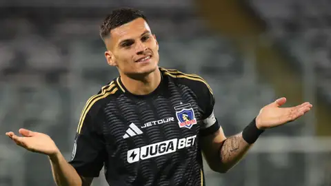 Lucas Cepeda, con Colo Colo. Lucas Cepeda, con Colo Colo.