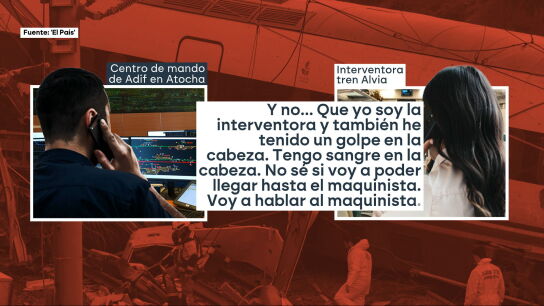 La llamada entre la interventora del Alvia y Atocha tras el accidente de Adamuz