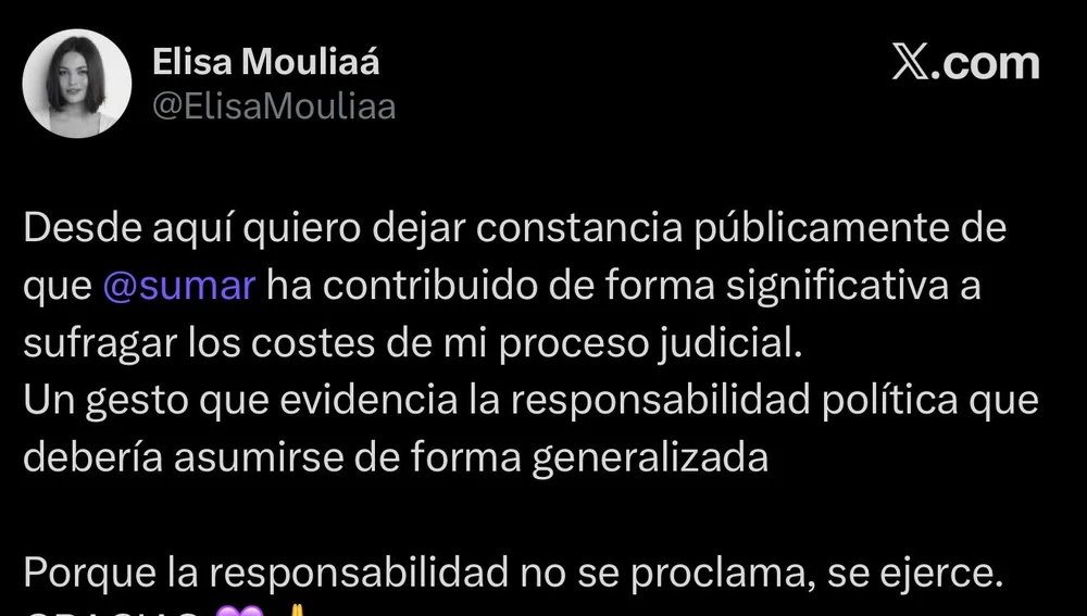 Mensaje de Elisa Mouliáa eliminado Mensaje de Elisa Mouliáa eliminado