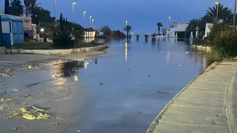 Zona del Natsun en Vera Playa tras el último temporal Zona del Natsun en Vera Playa tras el último temporal