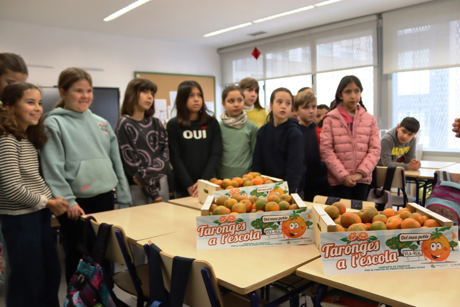 El Ayuntamiento de Vila-real pone en marcha la campaña 'Taronges del meu poble a l’escola' con el reparto de 2.500 kg de fruta El Ayuntamiento de Vila-real pone en marcha la campaña 'Taronges del meu poble a l’escola' con el reparto de 2.500 kg de fruta