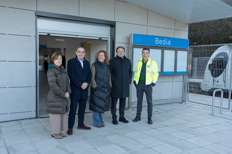 La nueva estación de tren de Bedia estará plenamente operativa este lunes tras una obra de 2,9 millones de euros La nueva estación de tren de Bedia estará plenamente operativa este lunes tras una obra de 2,9 millones de euros