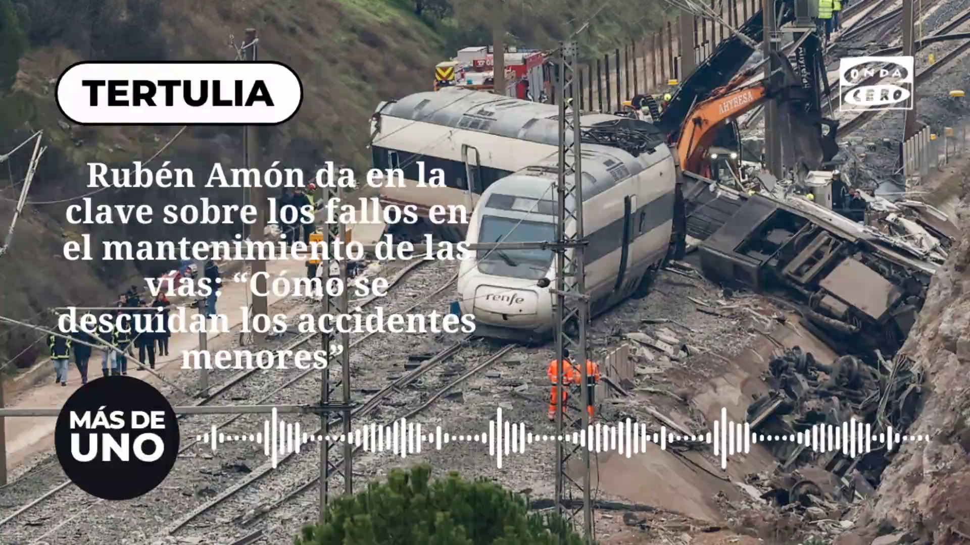Rubén Amón da en la clave sobre los fallos en el mantenimiento de las vías: "Cómo se descuidan los accidentes menores" Rubén Amón da en la clave sobre los fallos en el mantenimiento de las vías: "Cómo se descuidan los accidentes menores"