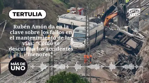 Rubén Amón da en la clave sobre los fallos en el mantenimiento de las vías: "Cómo se descuidan los accidentes menores" Rubén Amón da en la clave sobre los fallos en el mantenimiento de las vías: "Cómo se descuidan los accidentes menores"