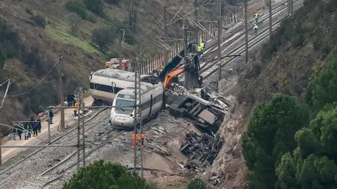 Restos del Alvia siniestrado tras su colisión con el tren Iryo a la altura de Adamuz (Córdoba) Restos del Alvia siniestrado tras su colisión con el tren Iryo a la altura de Adamuz (Córdoba)