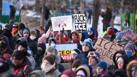 Protestas en Estados Unidos tras el asesinato de un ciudadano a manos del ICE de Donald Trump Protestas en Estados Unidos tras el asesinato de un ciudadano a manos del ICE de Donald Trump