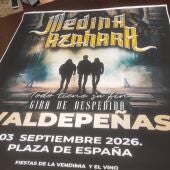 Cartes concierto Medina Azahara en Valdepeñas