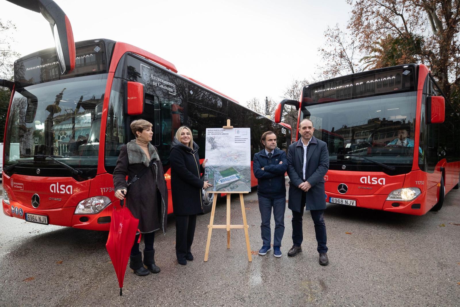 Granada incorpora cuatro autobuses híbridos y prepara su nuevo Centro Operativo Norte Granada incorpora cuatro autobuses híbridos y prepara su nuevo Centro Operativo Norte
