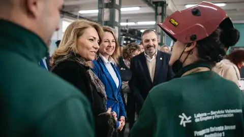 la vicepresidenta primera y consellera de Vivienda, Empleo, Juventud e Igualdad, Susana Camarero, visita junto a la alcaldesa de la ciudad, Begoña Carrasco, el taller de empleo que impulsa Labora en colaboración con el Ayuntamiento la vicepresidenta primera y consellera de Vivienda, Empleo, Juventud e Igualdad, Susana Camarero, visita junto a la alcaldesa de la ciudad, Begoña Carrasco, el taller de empleo que impulsa Labora en colaboración con el Ayuntamiento