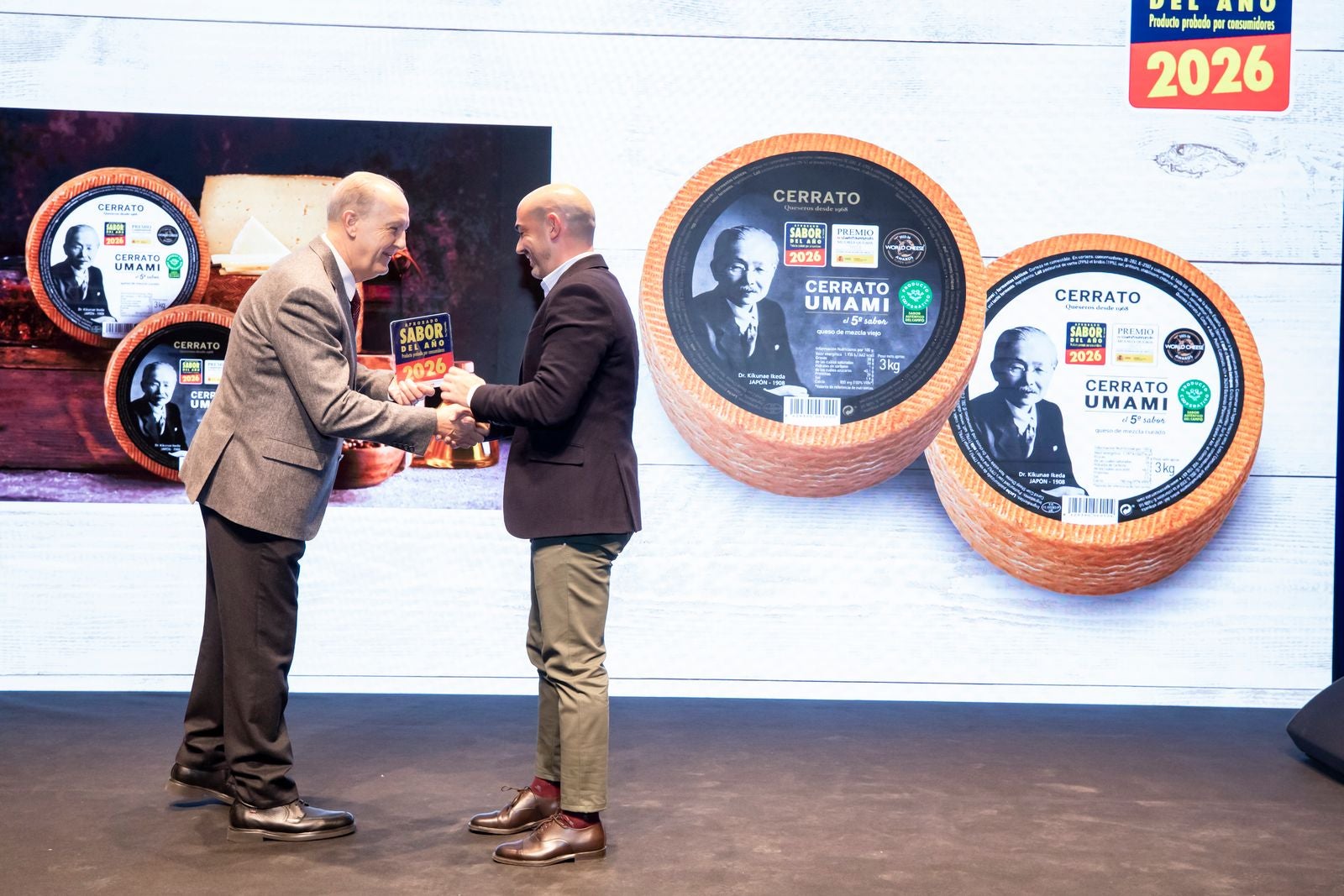 Quesos Cerrato recoge en Barcelona el sello Sabor del Año 2026 para Cerrato Umami Quesos Cerrato recoge en Barcelona el sello Sabor del Año 2026 para Cerrato Umami