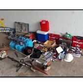 Material intervenido por la Guardia Civil