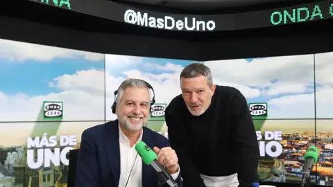 Carlos Alsina y Antonio Banderas Carlos Alsina y Antonio Banderas