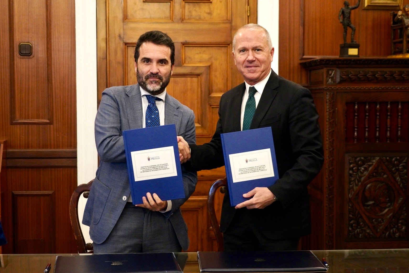 Málaga y Melilla renuevan el protocolo de colaboración para reforzar su alianza en materia turística Málaga y Melilla renuevan el protocolo de colaboración para reforzar su alianza en materia turística