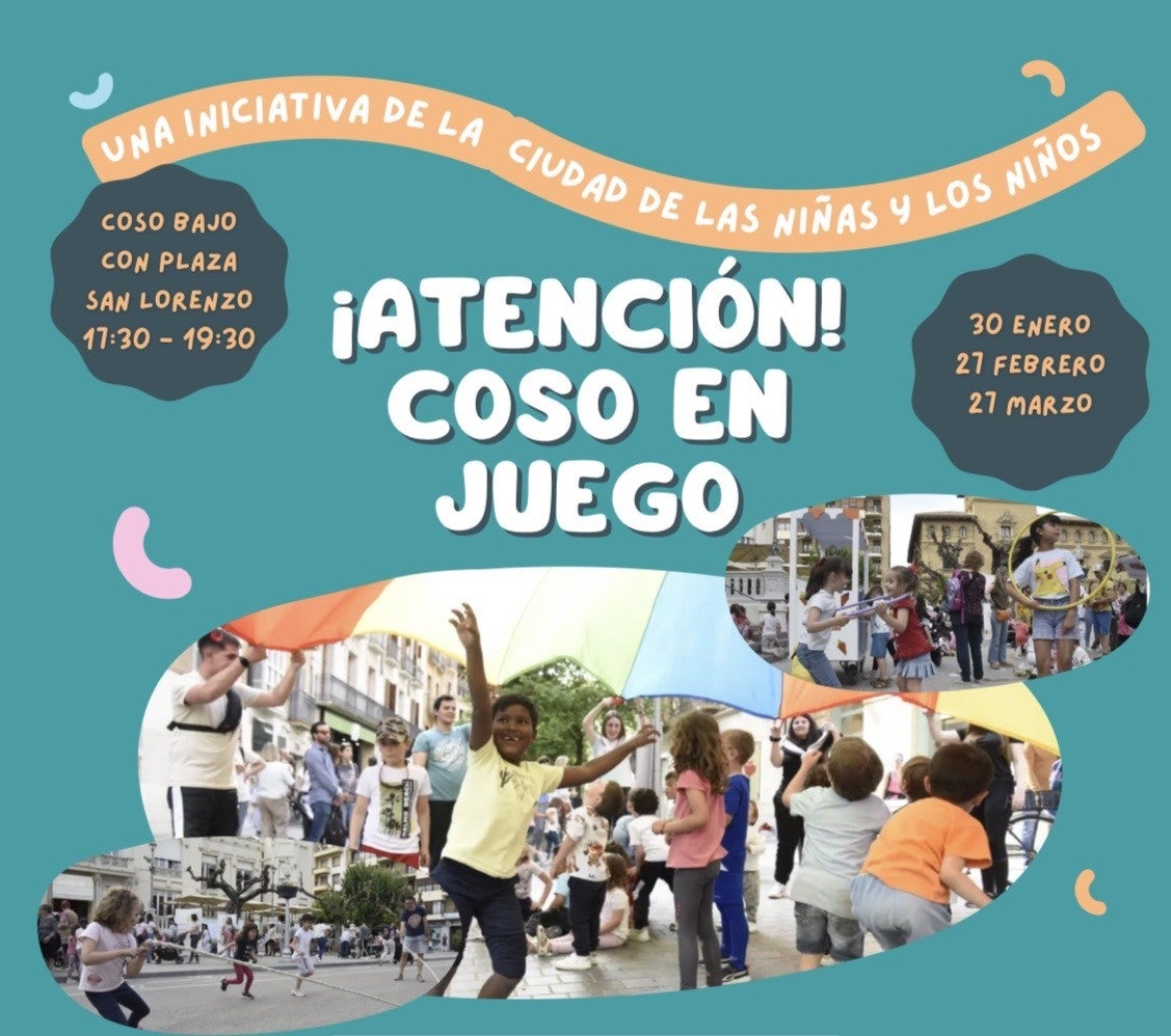 Huesca pone en marcha el "Coso en juego" para recuperar la calle como espacio de juego libre Huesca pone en marcha el "Coso en juego" para recuperar la calle como espacio de juego libre