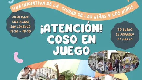 Huesca pone en marcha el "Coso en juego" para recuperar la calle como espacio de juego libre Huesca pone en marcha el "Coso en juego" para recuperar la calle como espacio de juego libre