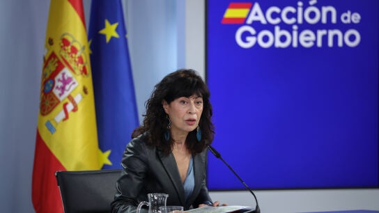 Ana Redondo, ministra de Igualdad, durante una rueda de prensa posterior a Consejo de Ministros 