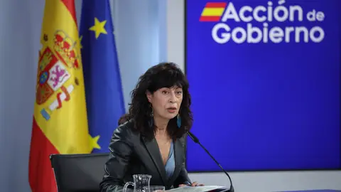 Ana Redondo, ministra de Igualdad, durante una rueda de prensa posterior a Consejo de Ministros Ana Redondo, ministra de Igualdad, durante una rueda de prensa posterior a Consejo de Ministros
