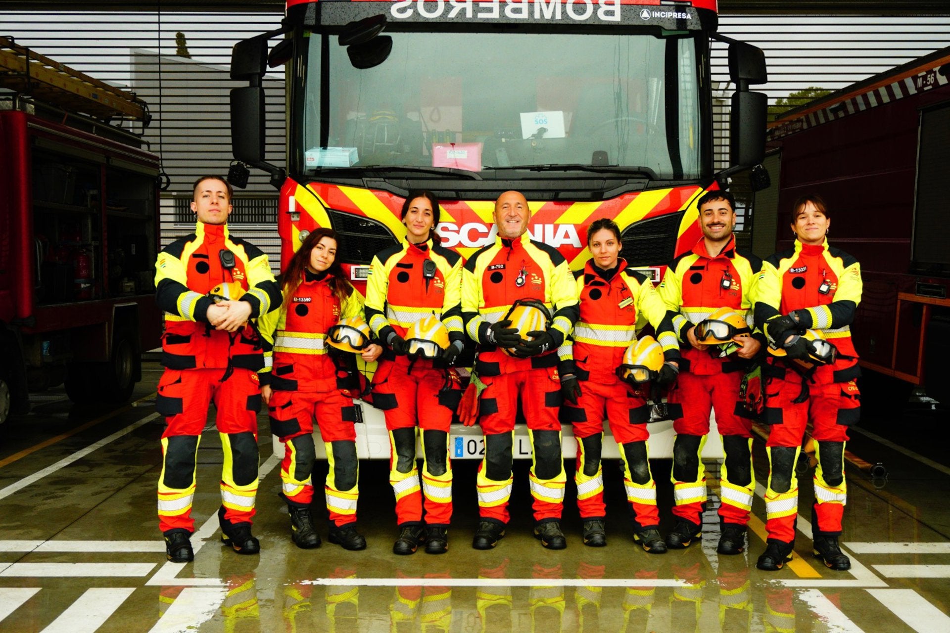 El Parque de Bomberos de Don Benito-Villanueva registra su primer turno con más mujeres que hombres El Parque de Bomberos de Don Benito-Villanueva registra su primer turno con más mujeres que hombres