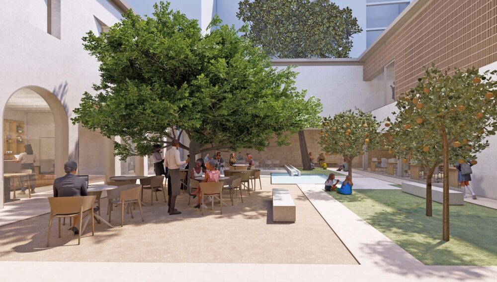 Simulación del nuevo Centro Cultural de Clarisas de Elche.