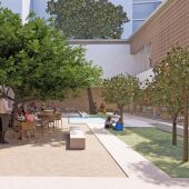 Simulación del nuevo Centro Cultural de Clarisas de Elche.