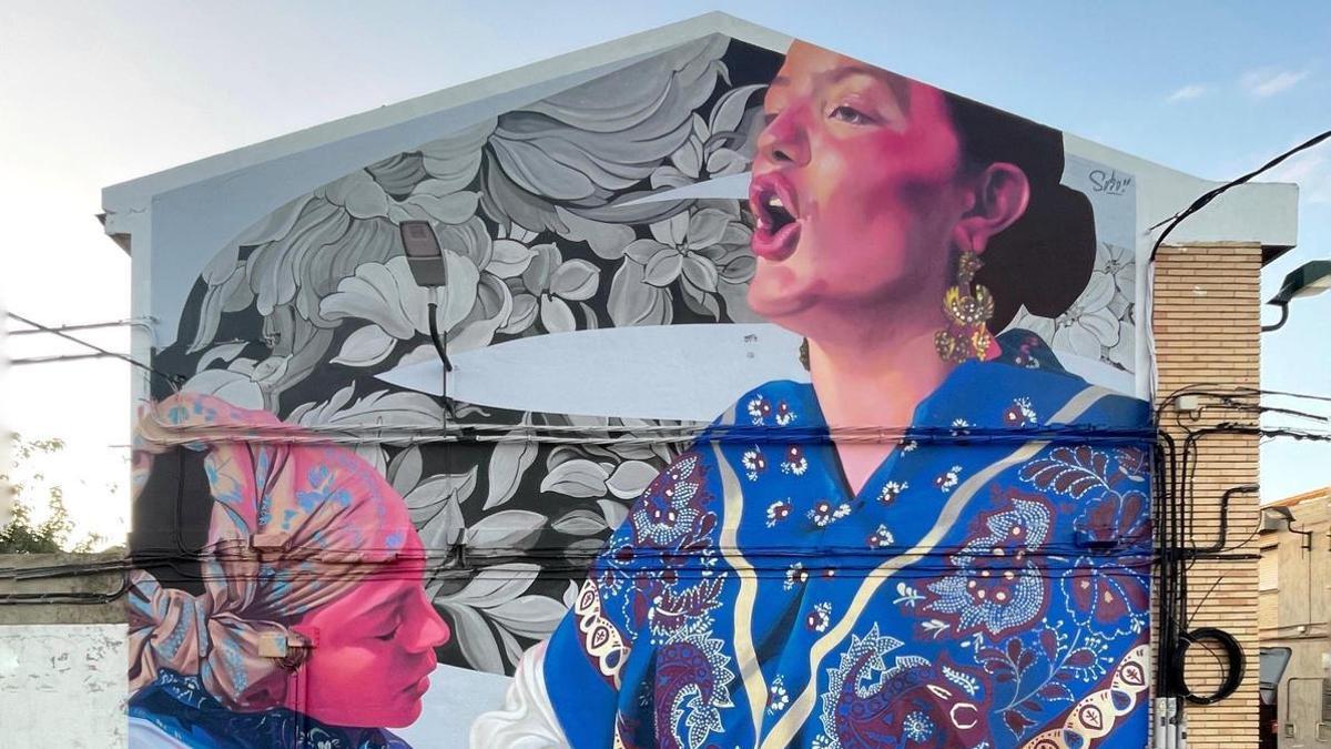 Un mural del artista extremeño Sojo, elegido el mejor del mundo por 'Music On Walls' Un mural del artista extremeño Sojo, elegido el mejor del mundo por 'Music On Walls'