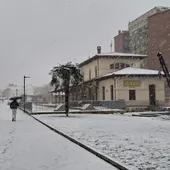 Estación de Matallana bajo la nieve Estación de Matallana bajo la nieve