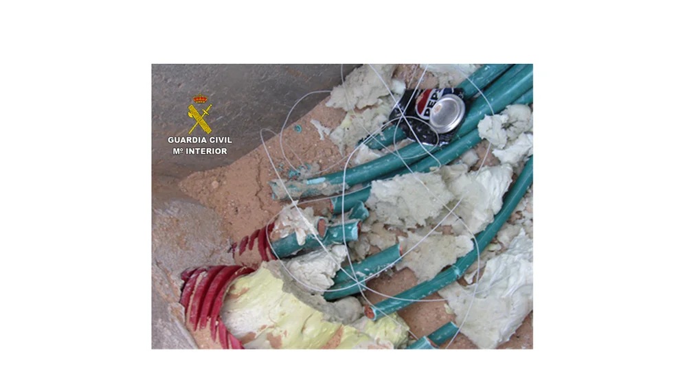 Cable de cobre recuperado por la Guardia Civil Cable de cobre recuperado por la Guardia Civil