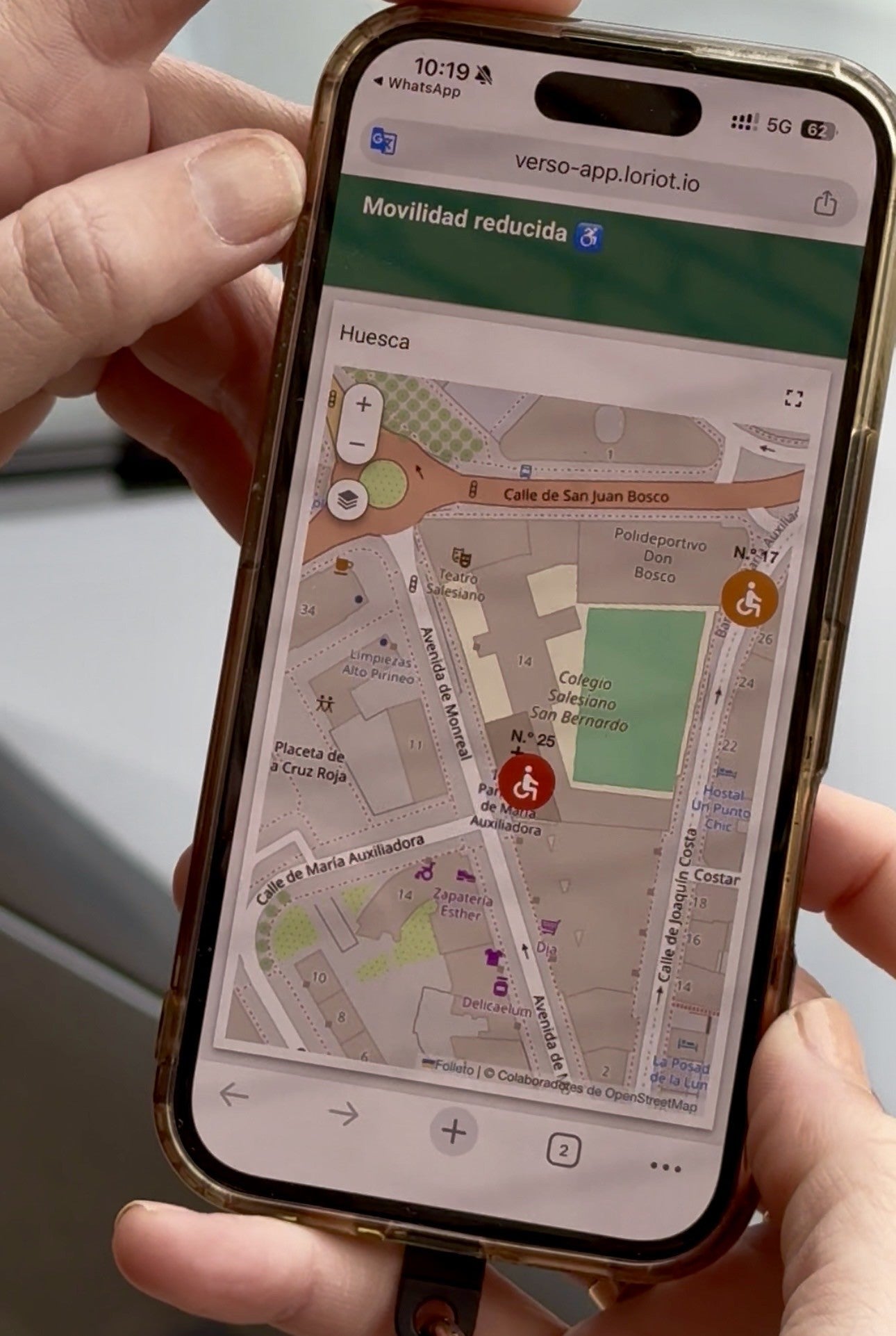 Huesca estrena un sistema de estacionamiento inteligente para personas con movilidad reducida Huesca estrena un sistema de estacionamiento inteligente para personas con movilidad reducida