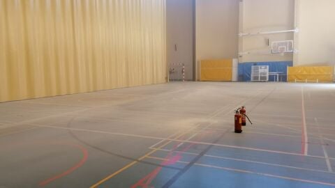 El polideportivo de El Campello despu&eacute;s del acto vand&aacute;lico 
