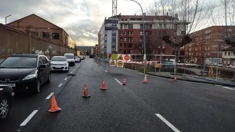 La Policía Local de Palencia anuncia el corte de un tramo de la calle Labrador .