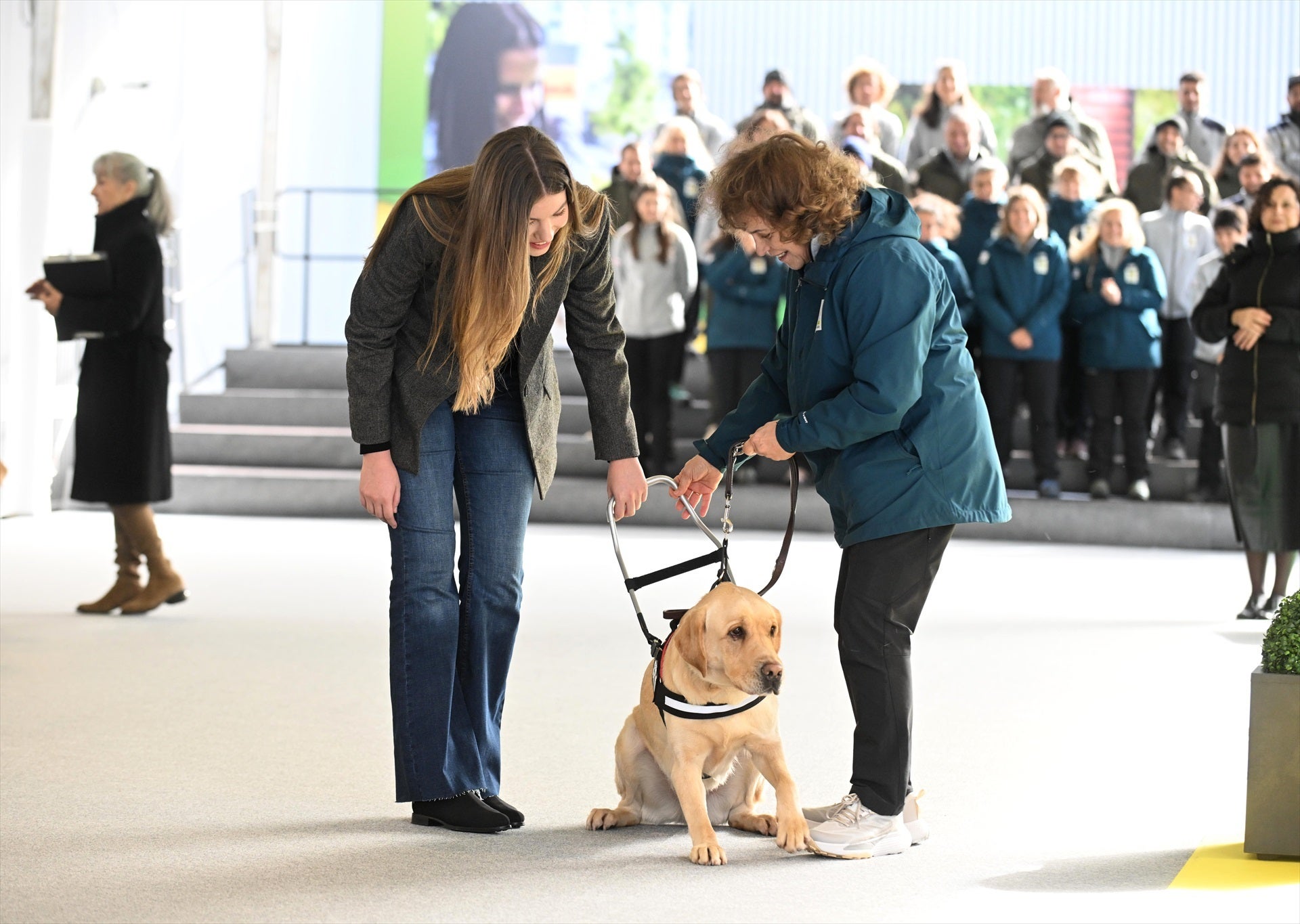 Ona, la perro guía bautizada por la infanta Sofía Ona, la perro guía bautizada por la infanta Sofía